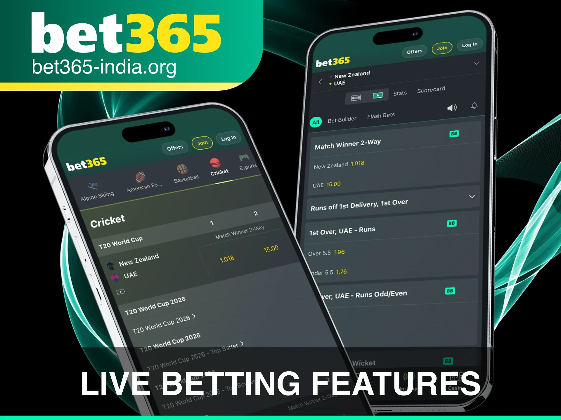 Utilize the live betting features in the Bet 365 App for real-time stakes.